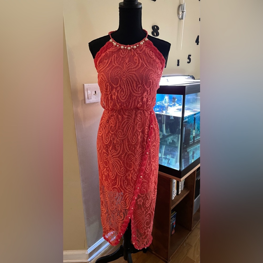 Sweet Storm Peach Dress
